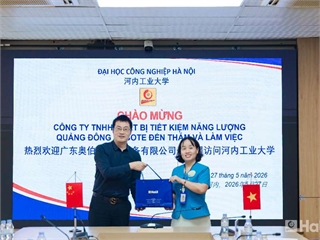 CÔNG TY TNHH THIẾT BỊ TIẾT KIỆM NĂNG LƯỢNG QUẢNG ĐÔNG AUBERT, TRUNG QUỐC ĐẾN THĂM VÀ LÀM VIỆC VỚI KHOA CÔNG NGHỆ HÓA