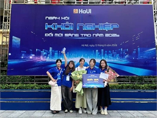 Ngày hội Khởi nghiệp, đổi mới sáng tạo năm 2026: Sinh viên Khoa Công nghệ Hóa tạo dấu ấn với những sản phẩm ứng dụng trong đời sống